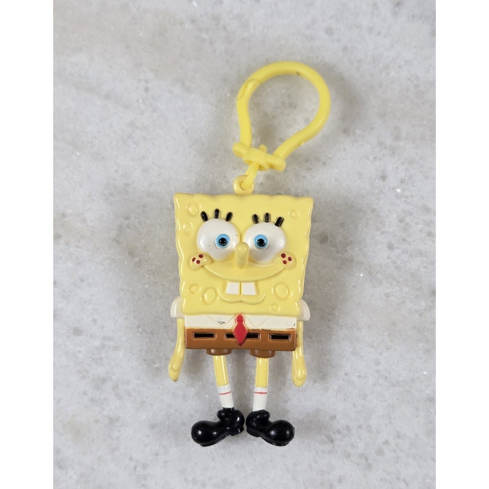 Vintage‎ Nickelodeon Spongebob Squarepants 3D Clip-On Keychain Nickelodeon Y2K